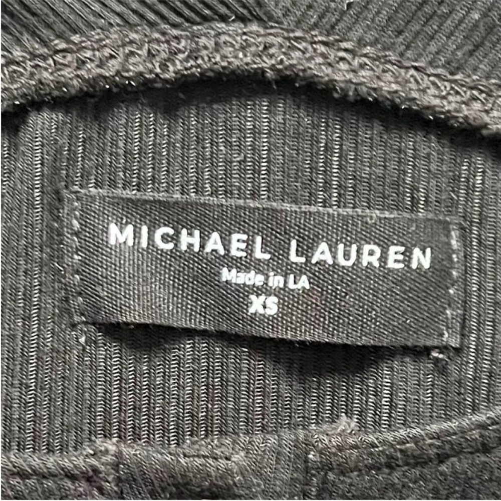 Michael Lauren Bosco Snap Front Tank in Black - Picture 8 of 9